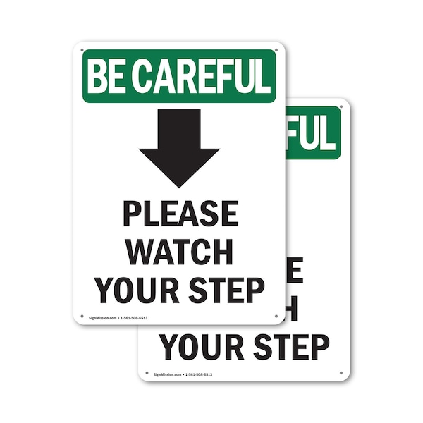 Signmission Safety Culture Sign, 7 in Width, Plastic, Rectangle OS-2PACK-BC-P-710-V-10115 - main
